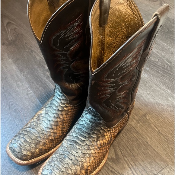 CODY JAMES MEN'S PYTHON EXOTIC WESTERN COWBOY BOOTS STYLE ASR21-21 SZ 11D - Picture 2 of 11